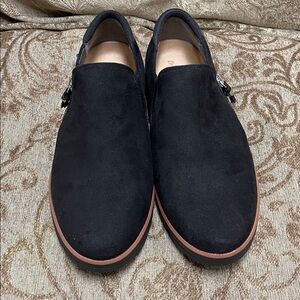 Dr Scholl’s Black Suede Nice Day Now Loafer Shoes 10W